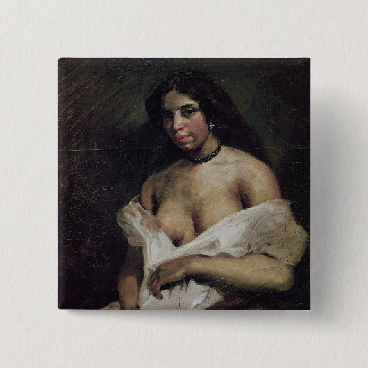 混血児の女性、c.1821-24 缶バッジ (正面)