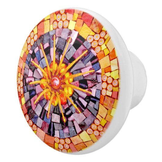 混輝く合メディアモザイク セラミックノブ (右)