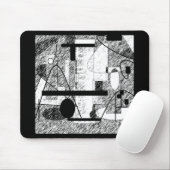 混雑させた部屋 マウスパッド (マウス)