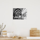 混雑したトルコ市場 ポスター (キッチン)