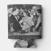 混雑したバーカップルのシーン 缶クーラー (裏面)