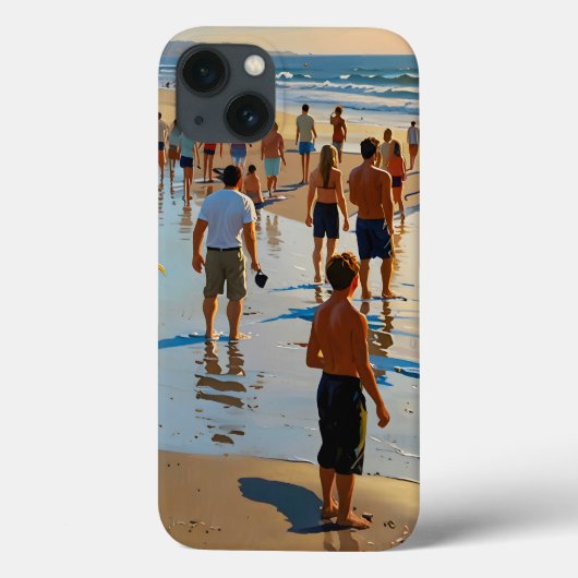 混雑したビーチウォーク Case-Mate iPhoneケース (裏面)
