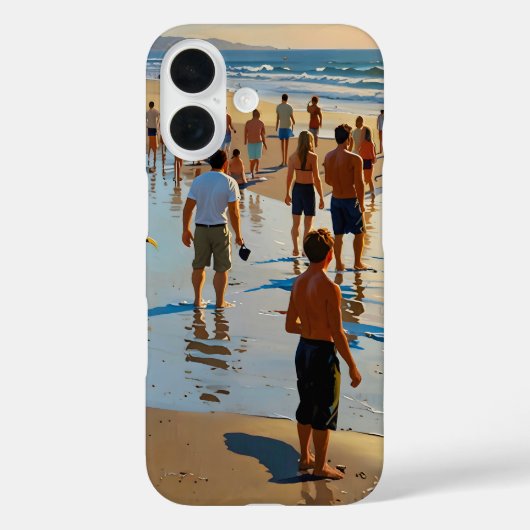 混雑したビーチウォーク Case-Mate iPhoneケース (裏面)