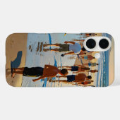 混雑したビーチウォーク Case-Mate iPhoneケース (裏面 (横))