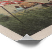 混雑したビーチシーン ポスター (角)