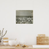 混雑したビーチ ポスター (キッチン)