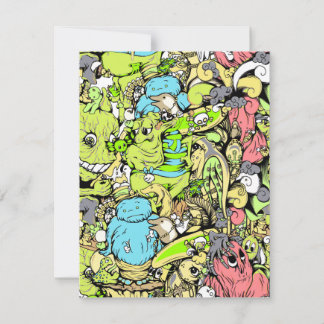 混雑したモンスターカラフル