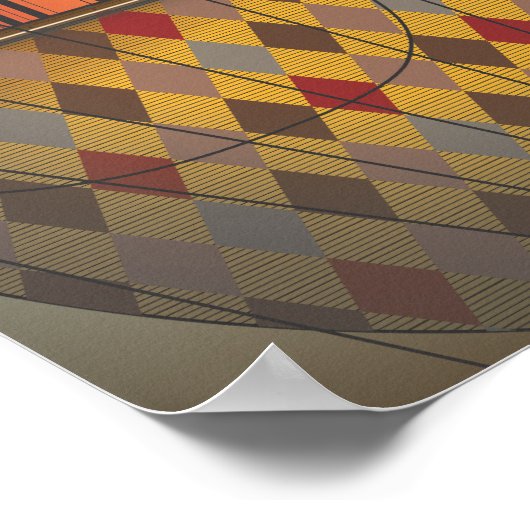 混雑した空の旅行トラフィックSteampunk飛行船 ポスター (角)