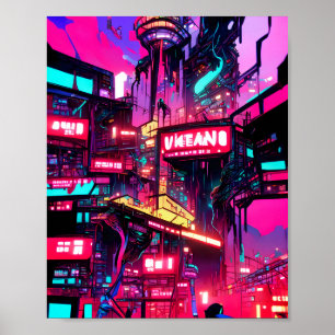 混雑した都市 ポスター