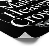 混雑する天国 キリスト教の信仰 ハト 宗教的 ポスター (角)
