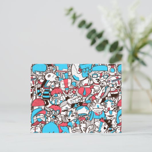 混雑1 ポストカード (スタンド正面)