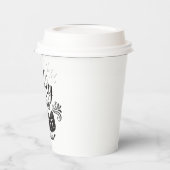 淹れたてのコーヒー紙カップ 紙コップ (左)