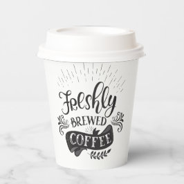 淹れたてのコーヒー紙カップ 紙コップ