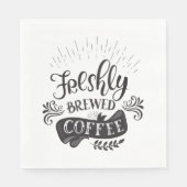 淹れたてのコーヒー スタンダードランチョンナプキン (正面)