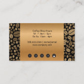 淹れたコーヒーカップパンチカード | コーヒービーンズ ロイヤリティカード (裏面)