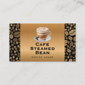 淹れたコーヒーカップパンチカード | コーヒービーンズ ロイヤリティカード (正面)