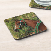 添え金が付いているアラビアの馬のHeadshot コースター (左側)
