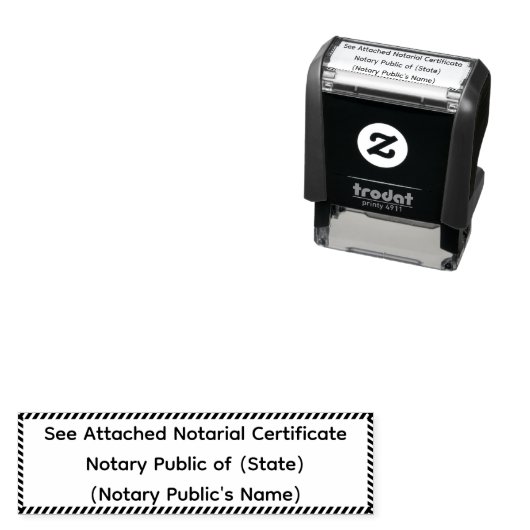 添付されたNotarial証明書を参照 セルフインキングスタンプ (インサイチュ)