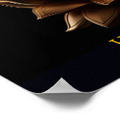 清らかな環境の中で素晴らしは金仏が坐る ポスター (角)