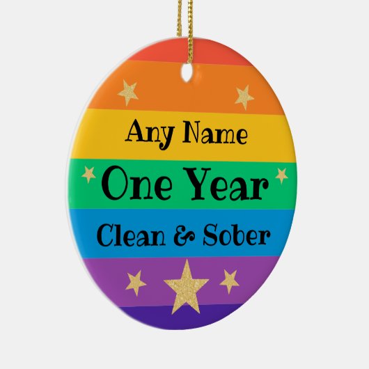 清パーソナライズされた々しい酒の贈り物 セラミックオーナメント (右)