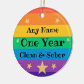 清パーソナライズされた々しい酒の贈り物 セラミックオーナメント (左)