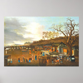 清中国の朝行列ファインアートポスター ポスター