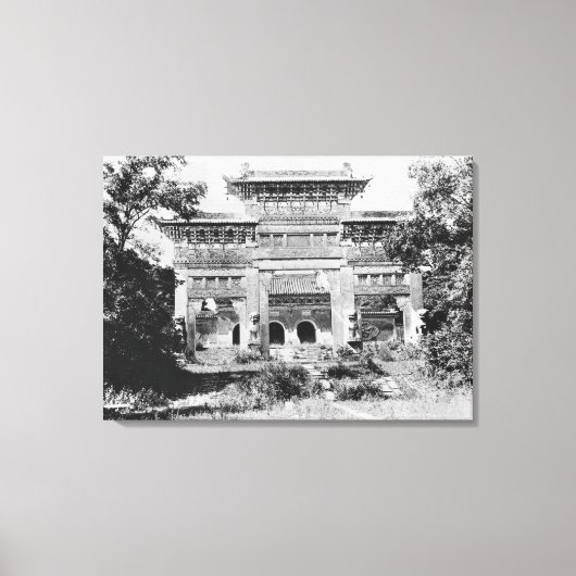 清台宗天皇陵 キャンバスプリント (正面)