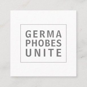 清掃おもしろいサービスGermaphobes Unite スクエア名刺