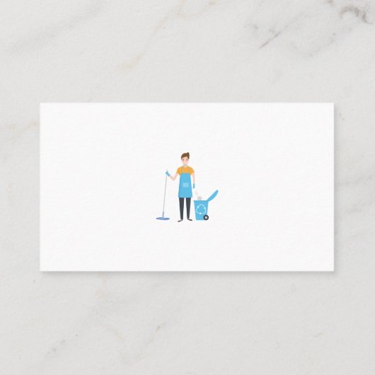 清掃および衛生化サービス 名刺 (裏面)