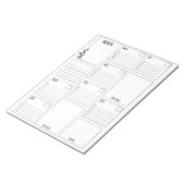 清掃と日ミニマル々行うプランナーパッド ノートパッド (アングル)