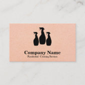 清掃エレガントサーパーソナライズされたビス 名刺 (正面)