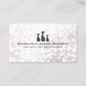 清掃エレガントサービスの白《写真》ぼけ味 名刺 (正面)