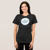 清掃クルー従業員用清掃サービスユニフォーム トライブレンドTシャツ (正面全面)