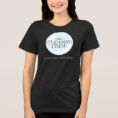 清掃クルー従業員用清掃サービスユニフォーム トライブレンドTシャツ (正面)