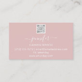 清掃サービスごみ取りメイドバラ金ゴールド 名刺 (裏面)