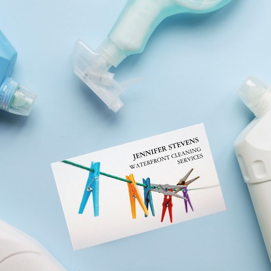 清掃サービスのクローザラインの写真モダンメイド 名刺