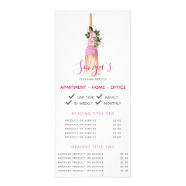 清掃サービスのビジネス促進ほうき ラックカード