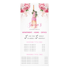 清掃サービスのビジネス促進ほうき ラックカード