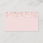 清掃サービスのメイドドリップQRフローラ赤面 名刺 (裏面)