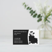 清掃サービスの名刺 名刺 (スタンド正面)