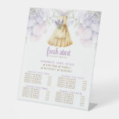 清掃サービスの水彩価格表 台座サイン (正面)