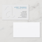 清掃サービスシャドウモノグラムの名刺 名刺 (正面/裏面)