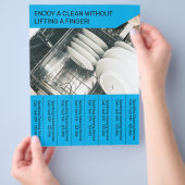 清掃サービスシンプルモダンチラシ チラシ (手)