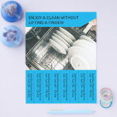 清掃サービスシンプルモダンチラシ チラシ (シングル)