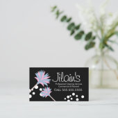 清掃サービスダスターピンクの名刺 名刺 (スタンド正面)