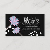 清掃サービスダスターピンクの名刺 名刺 (正面)