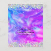 清掃サービスハウス保のホログラフィックパープル チラシ (裏面)