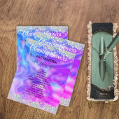 清掃サービスハウス保のホログラフィックパープル チラシ