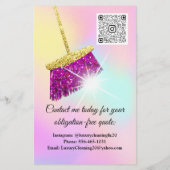 清掃サービスハウス保事務所メイドQRCode チラシ (裏面)