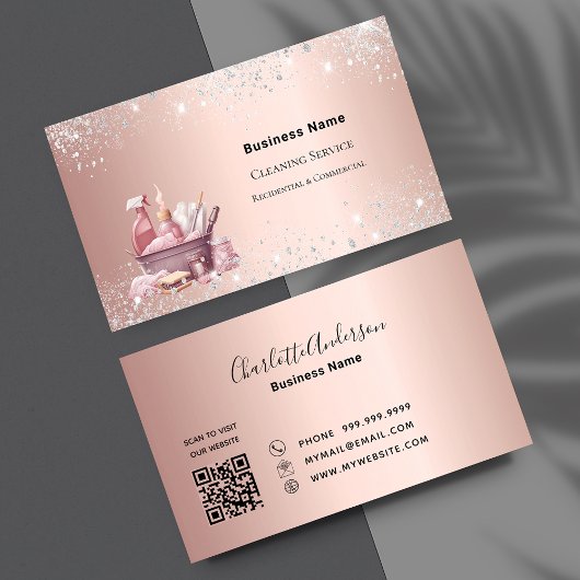 清掃サービスバラ金ゴールドが埃QRコードを発火させる 名刺